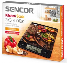 Sencor SKS 7001BK konyhai mérleg Konyhai termékek - Konyhai mérleg - 336098