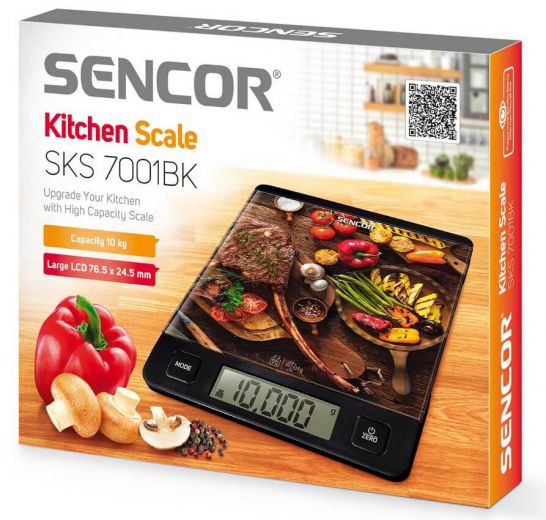 Sencor SKS 7001BK konyhai mérleg Konyhai termékek - Konyhai mérleg - 336098