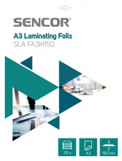 Sencor SLA FA3M150 lamináló fólia Iroda és számítástechnika - Papír kezelő termék - Lamináló fólia - 307638