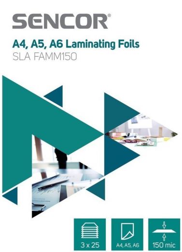 Sencor SLA FAMM150 lamináló fólia Iroda és számítástechnika - Papír kezelő termék - Lamináló fólia - 307641
