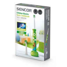 Sencor SOC 0912GR Elektromos gyerek fogkefe - zöld Szépségápolás / Egészség - Száj / fog ápolás - Elektromos fogkefe - 352017