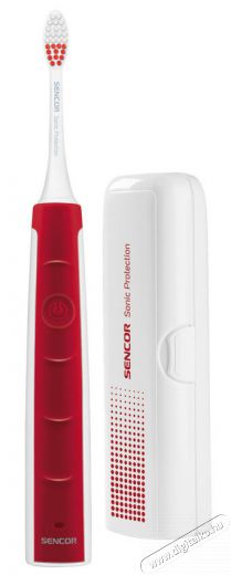 Sencor SOC 1101RD szónikus elektromos fogkefe Szépségápolás / Egészség - Száj / fog ápolás - Elektromos fogkefe - 331876