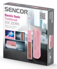 Sencor SOC 2201RS szónikus elektromos fogkefe Szépségápolás / Egészség - Száj / fog ápolás - Elektromos fogkefe - 331879