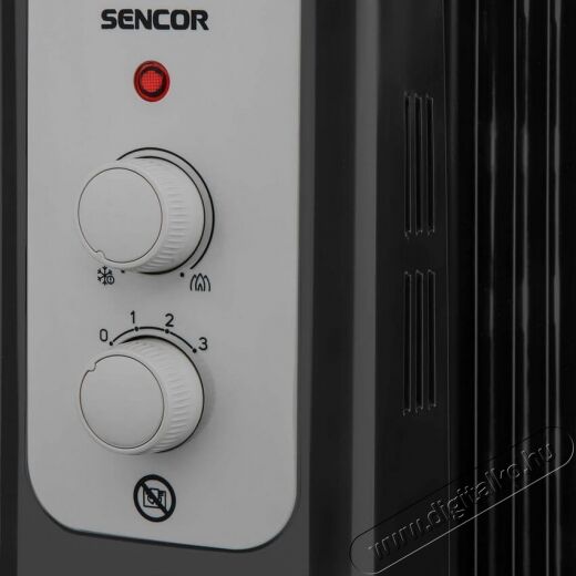 Sencor SOH 3309BK Elektromos Olajradiátor - fekete Háztartás / Otthon / Kültér - Fűtés - Olajradiátor - 346055