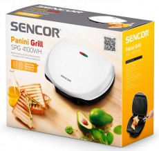 Sencor SPG 4100WH szendvics sütő Konyhai termékek - Konyhai kisgép (sütés / főzés / hűtés / ételkészítés) - Melegszendvics / gofri sütő - 297236