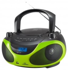 Sencor SPT 228 BG Hordozható rádió - fekete/zöld Audio-Video / Hifi / Multimédia - Hordozható CD / DVD / Multimédia készülék - Hordozható CD / Multimédia rádiómagnó / Boombox - 274592