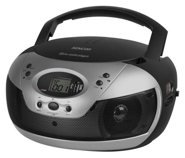 Sencor SPT 229 B hordozható CD-s rádió - fekete Audio-Video / Hifi / Multimédia - Hordozható CD / DVD / Multimédia készülék - Hordozható CD / Multimédia rádiómagnó / Boombox - 283215
