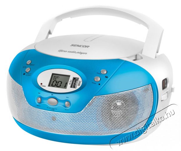 Sencor SPT 229 BU hordozható CD-s rádió - kék Audio-Video / Hifi / Multimédia - Hordozható CD / DVD / Multimédia készülék - Hordozható CD / Multimédia rádiómagnó / Boombox - 283220