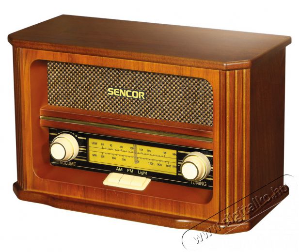 Sencor SRD 020 retró rádiómagnó - barna Audio-Video / Hifi / Multimédia - Rádió / órás rádió - Asztali rádió - 310486