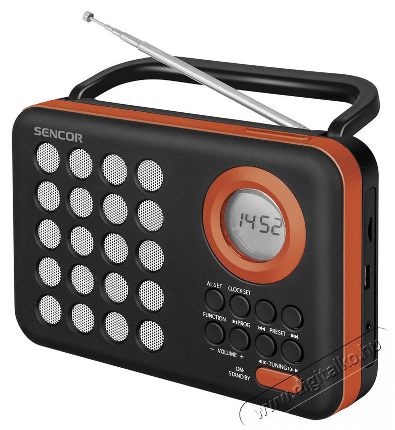Sencor SRD 220 BOR hordozható rádió Audio-Video / Hifi / Multimédia - Rádió / órás rádió - Hordozható, zseb-, táska rádió - 288062