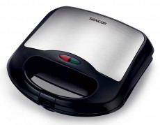 Sencor SSM 4200SS Szendvicssütő - fekete/acél Konyhai termékek - Konyhai kisgép (sütés / főzés / hűtés / ételkészítés) - Melegszendvics / gofri sütő - 274776
