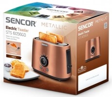 Sencor STS 6056GD kenyérpirító - arany Konyhai termékek - Konyhai kisgép (sütés / főzés / hűtés / ételkészítés) - Kenyérpirító - 336115