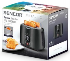 Sencor STS 6058BK kenyérpirító - fekete Konyhai termékek - Konyhai kisgép (sütés / főzés / hűtés / ételkészítés) - Kenyérpirító - 336117