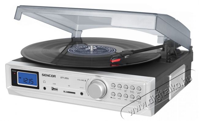 Sencor STT 210U lemezjátszó Audio-Video / Hifi / Multimédia - Bakelit lemezjátszó - Bakelit lemezjátszó - 297249