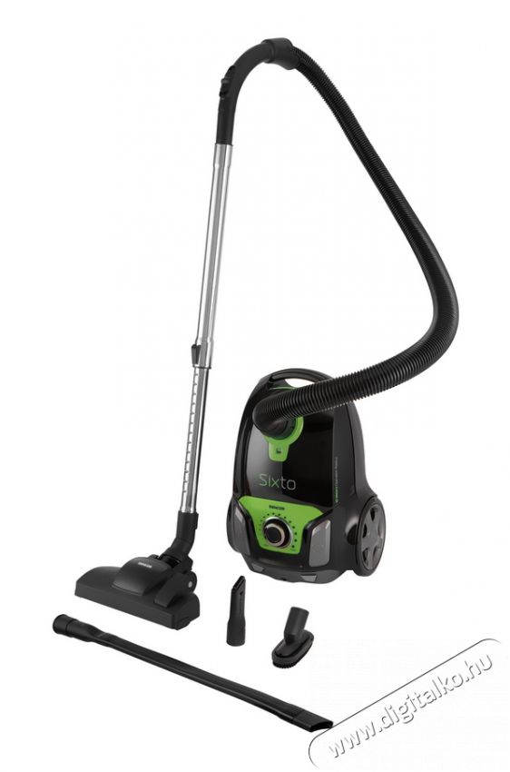 Sencor SVC 6900GR 4AAAA EcoPower Porzsákos porszívó - zöld Háztartás / Otthon / Kültér - Porszívó / takarítógép - Porzsákos porszívó - 349367