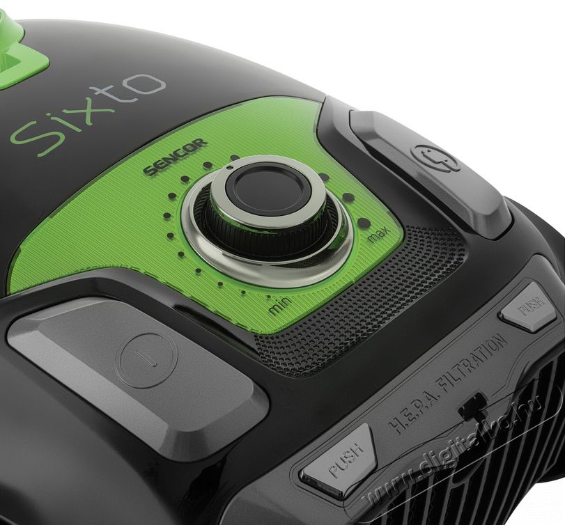 Sencor SVC 6900GR 4AAAA EcoPower Porzsákos porszívó - zöld Háztartás / Otthon / Kültér - Porszívó / takarítógép - Porzsákos porszívó - 349367