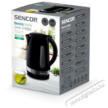 Sencor SWK 1749BK Vízforraló - fekete Konyhai termékek - Vízforraló / teafőző - 352045