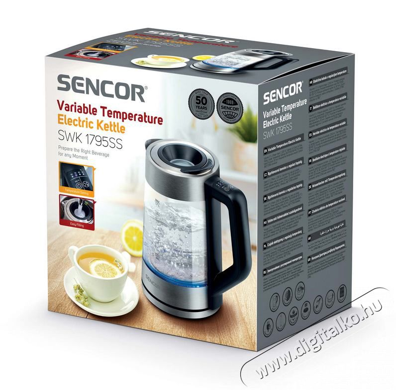Sencor SWK 1795SS Üveg vízforraló Konyhai termékek - Vízforraló / teafőző - 353334