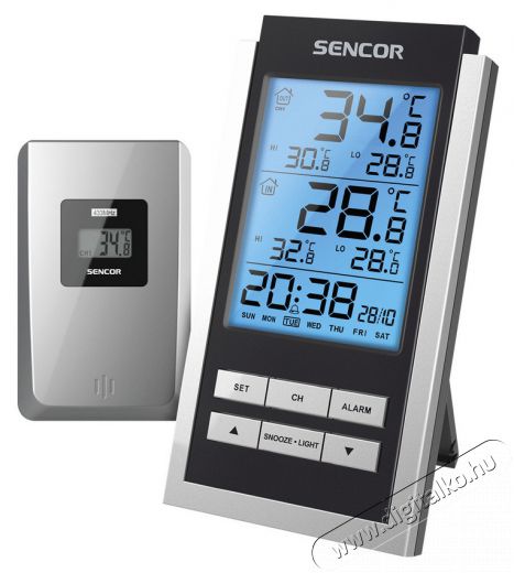 Sencor SWS 125 időjárás állomás Háztartás / Otthon / Kültér - Lakásfelszerelés - Időjárás állomás - 310092