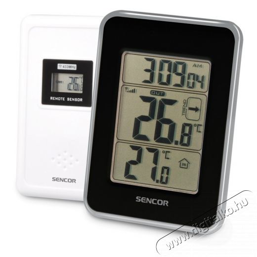 Sencor SWS 25 BS hőmérő Háztartás / Otthon / Kültér - Lakásfelszerelés - Hőmérő / barométer - 285386