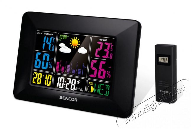 Sencor SWS 4660 időjárás állomás Háztartás / Otthon / Kültér - Lakásfelszerelés - Időjárás állomás - 349379