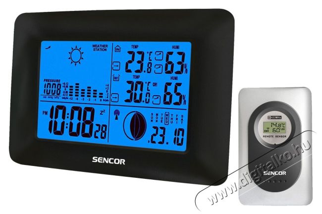 Sencor SWS 65 időjárás állomás Háztartás / Otthon / Kültér - Lakásfelszerelés - Időjárás állomás - 299192