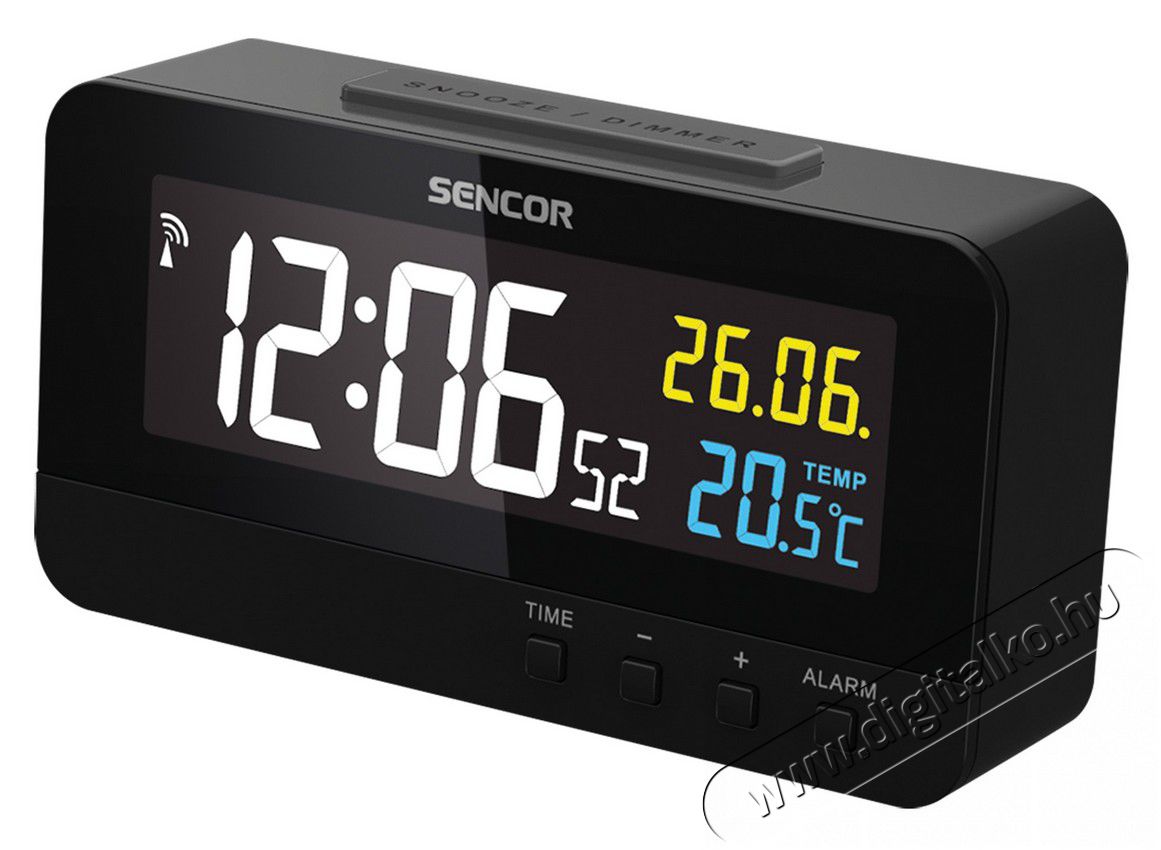 Sencor SDC 4800 B ébresztőóra hőmérővel Háztartás / Otthon / Kültér - Óra - Ébresztőóra - 349297