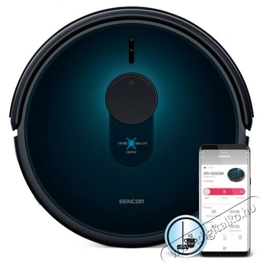 Sencor SRV 9250BK Robotporszívó - sötétkék Háztartás / Otthon / Kültér - Porszívó / takarítógép - Robotporszívó - 353321
