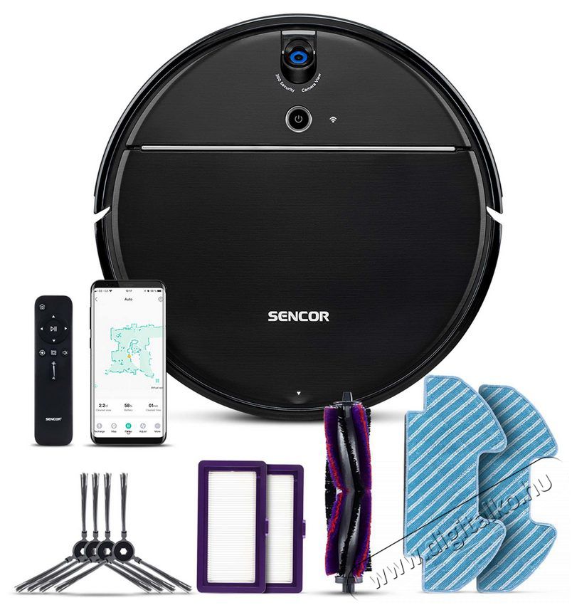 Sencor SRV 8550BK Robotporszívó Háztartás / Otthon / Kültér - Porszívó / takarítógép - Robotporszívó - 364614