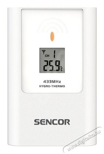 Sencor SWS TH8400 vezeték nélküli érzékelő időjárás állomáshoz Háztartás / Otthon / Kültér - Lakásfelszerelés - Időjárás állomás kiegészítő - 352059