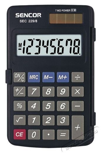 Sencor SEC 229/8 Zsebszámológép Iroda és számítástechnika - Számológép - Zsebszámológép - 277720