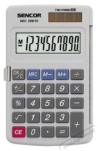 Sencor SEC 229/10 Számológép Iroda és számítástechnika - Számológép - Zsebszámológép - 261058