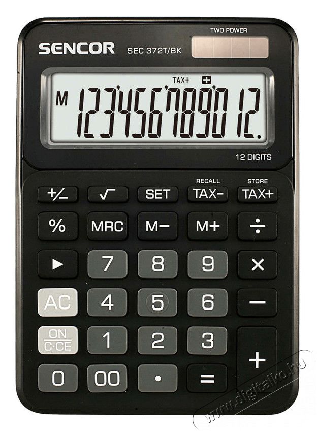 Sencor SEC 372T BK számológép - fekete Iroda és számítástechnika - Számológép - Irodai - 283240