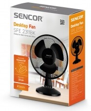 Sencor SFE 2311BK asztali ventilátor Háztartás / Otthon / Kültér - Ventilátor / Légkondicionáló - Asztali ventilátor - 336086