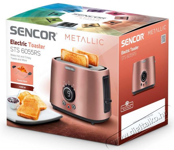 Sencor STS 6055RS kenyérpirító Konyhai termékek - Konyhai kisgép (sütés / főzés / hűtés / ételkészítés) - Kenyérpirító - 336114