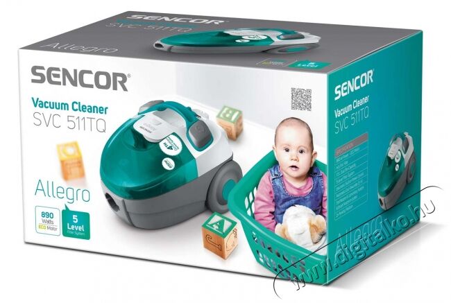 Sencor SVC 511TQ-EUE2 porzsák nélküli porszívó Háztartás / Otthon / Kültér - Porszívó / takarítógép - Porzsák nélküli porszívó - 288546