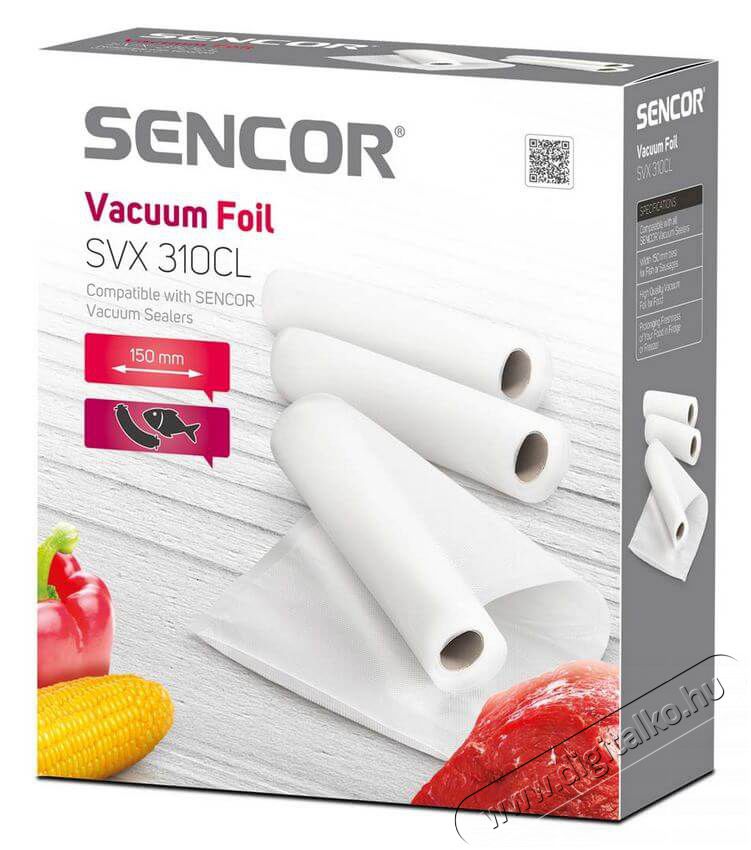 Sencor SVX 310CL (SVS) 150mm vákuum fólia Konyhai termékek - Fóliahegesztő - Vákumfólia - 353670