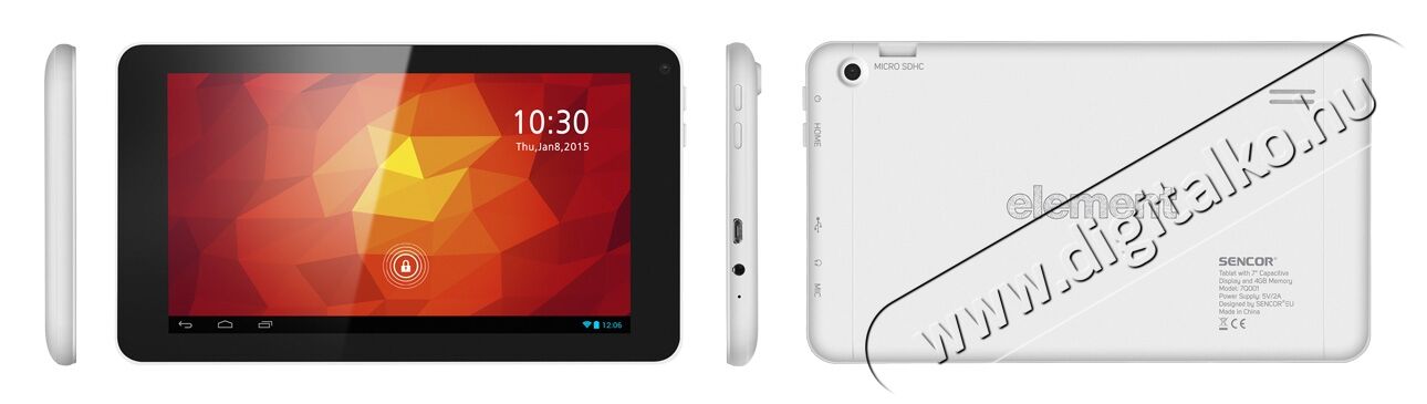 Sencor ELEMENT 7Q001 V2 tablet Mobil / Kommunikáció / Smart - Tablet - Android tablet - 296109