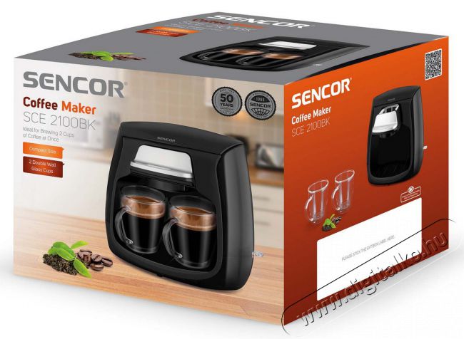Sencor SCE 2100BK Filteres kávéfőző Konyhai termékek - Kávéfőző / kávéörlő / kiegészítő - Filteres kávéfőző - 364568