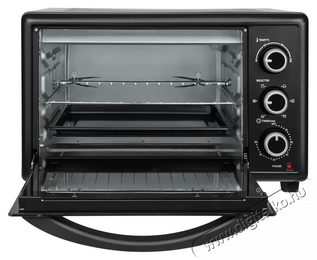 Sencor SEO 2810BK elektromos mini sütő Konyhai termékek - Sütő-főzőlap, tűzhely (szabadonálló) - Mini sütő / mini grill / mini konyha - 342113