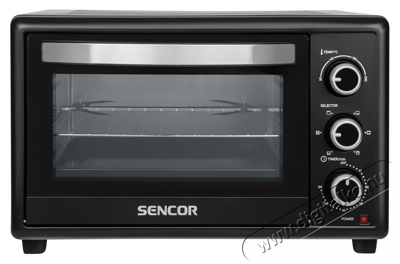 Sencor SEO 2810BK elektromos mini sütő Konyhai termékek - Sütő-főzőlap, tűzhely (szabadonálló) - Mini sütő / mini grill / mini konyha - 342113
