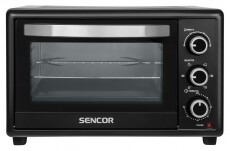 Sencor SEO 2810BK elektromos mini sütő Konyhai termékek - Sütő-főzőlap, tűzhely (szabadonálló) - Mini sütő / mini grill / mini konyha - 342113