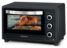 Sencor SEO 2810BK elektromos mini sütő Konyhai termékek - Sütő-főzőlap, tűzhely (szabadonálló) - Mini sütő / mini grill / mini konyha - 342113