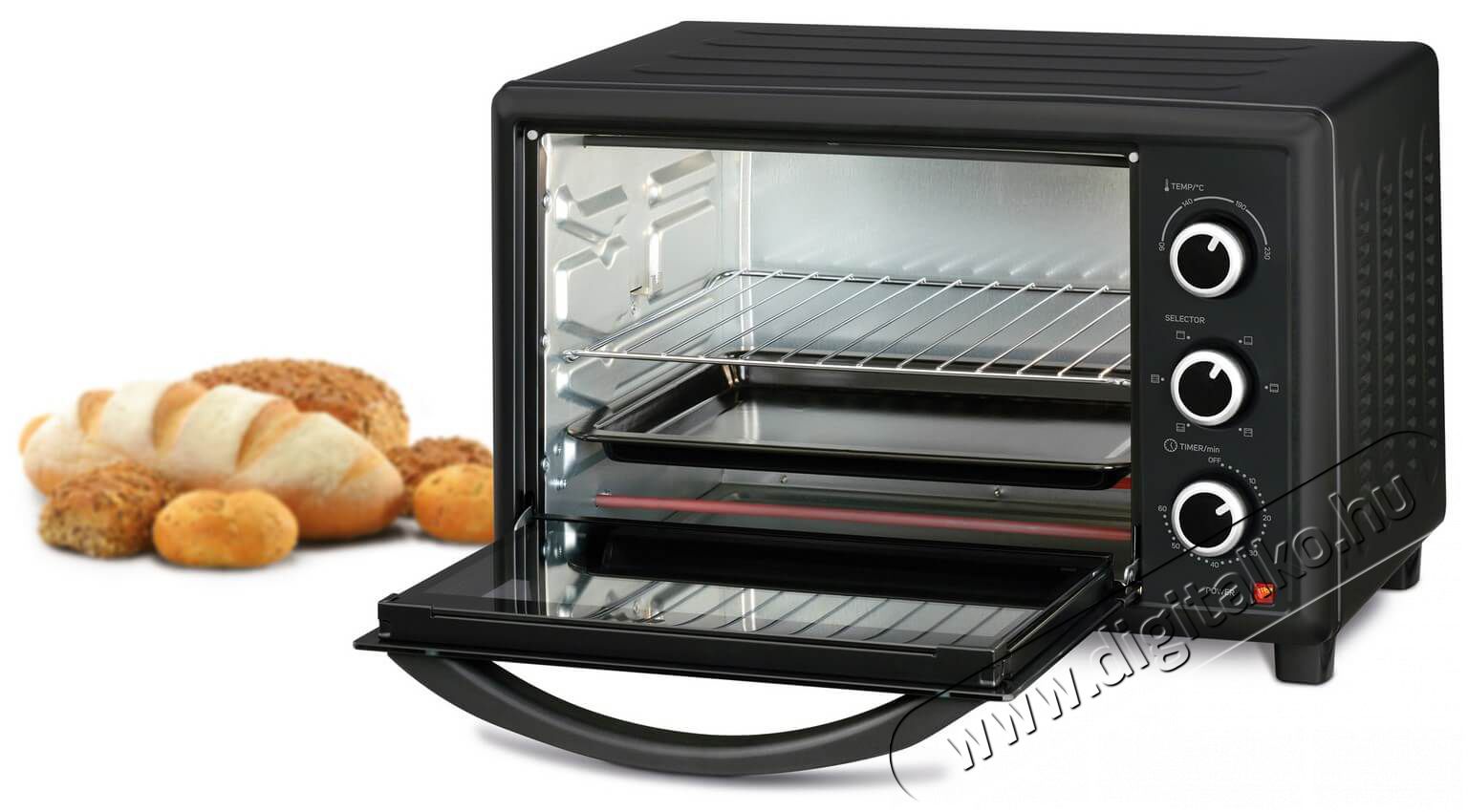 Sencor SEO 2810BK elektromos mini sütő Konyhai termékek - Sütő-főzőlap, tűzhely (szabadonálló) - Mini sütő / mini grill / mini konyha - 342113