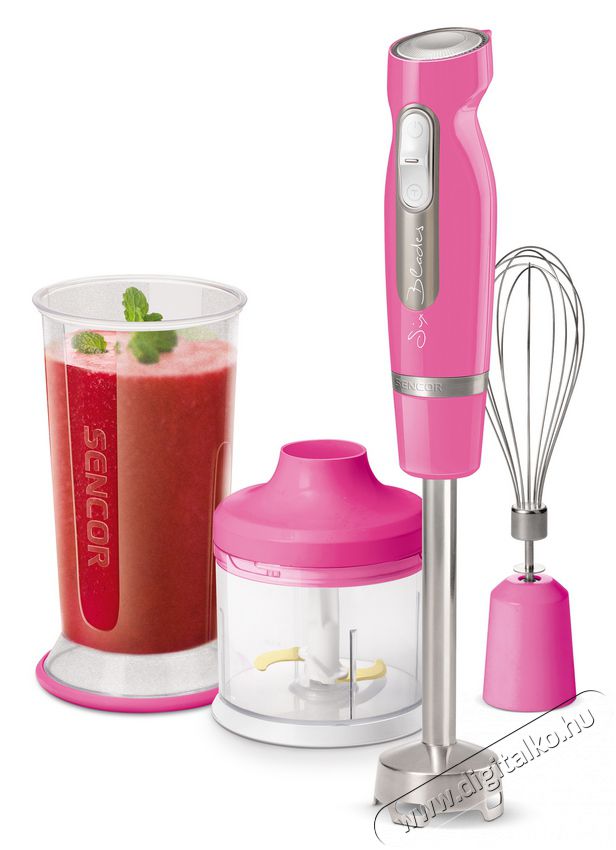Sencor SHB 4468RS Botmixer szett - rózsaszín Konyhai termékek - Konyhai kisgép (előkészítés / feldolgozás) - Botmixer - 349322
