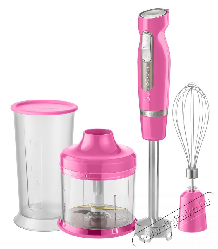 Sencor SHB 4468RS Botmixer szett - rózsaszín Konyhai termékek - Konyhai kisgép (előkészítés / feldolgozás) - Botmixer - 349322