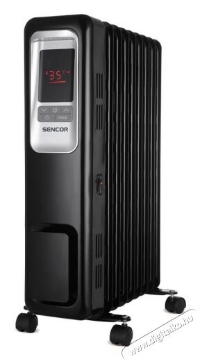 Sencor SOH 6109BK Elektromos Olajradiátor - fekete Háztartás / Otthon / Kültér - Fűtés - Olajradiátor - 346058