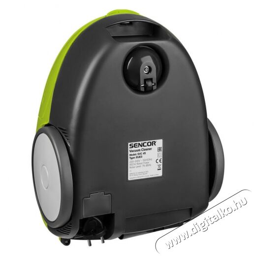 Sencor SVC 45GR-EUE3 Porzsákos porszívó - zöld Háztartás / Otthon / Kültér - Porszívó / takarítógép - Porzsákos porszívó - 349365