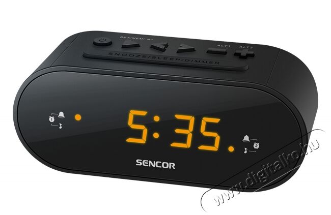 Sencor SRC 1100 B rádiós ébresztőóra - fekete Háztartás / Otthon / Kültér - Óra - Ébresztőóra - 314052
