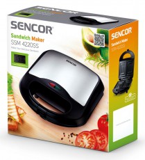 Sencor SSM 4220SS szendvicssütő Konyhai termékek - Konyhai kisgép (sütés / főzés / hűtés / ételkészítés) - Melegszendvics / gofri sütő - 323410